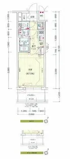 プレサンス大阪福島シエル【6階】の間取り