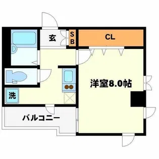 緑地マンション【5階】の間取り