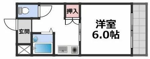 TAIHOメゾン大今里【4階】の間取り