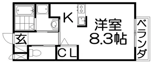 プランギ私部【1階】の間取り