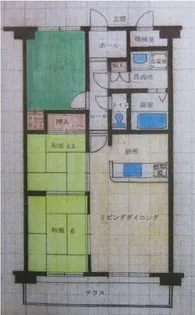 クリーンピア中地インター南【202号室】の間取り