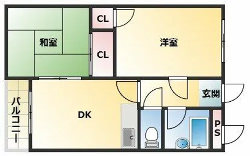 メゾンかせの【3階】の間取り