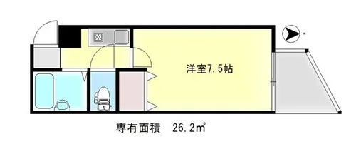 MeWe下鴨【3階】の間取り