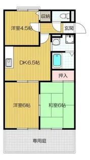 ビューハイムカオル A【1階】の間取り