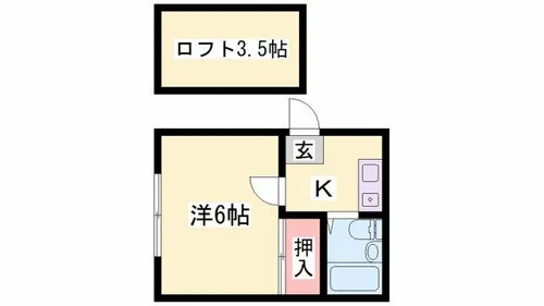 MISTRAL神屋町WEST・EAST【W202号室】の間取り