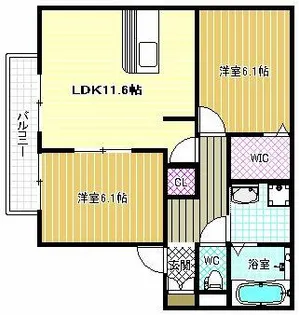 アルテール【102号室】の間取り