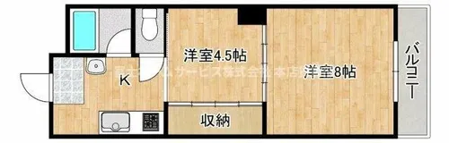 トーカイプラザ 弐号館【3階】の間取り