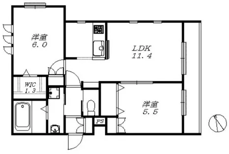 クレール メゾン【2階】の間取り