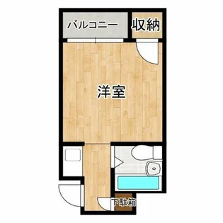 スカイ浪速【3階】の間取り