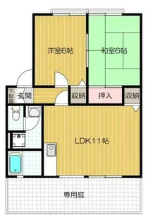 ソレール桜丘【1階】の間取り