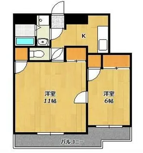 ラフェスタ加東【213号室】の間取り