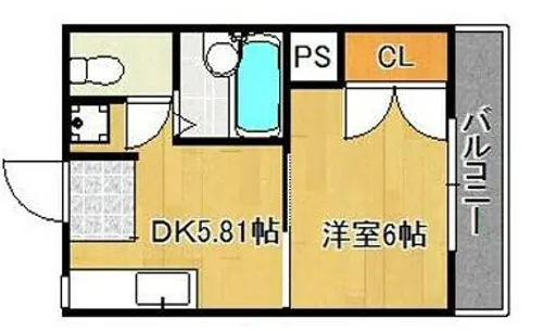 ヒューマンハイツⅡ【201号室】の間取り