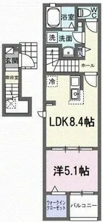ヒカルサ豊橋東田町 Ⅰ【2階】の間取り