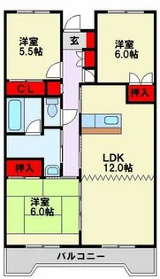 エクセレント中井【10階】の間取り
