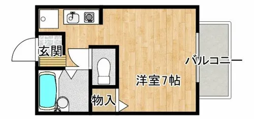 大阪府箕面市小野原東1丁目【アパート】の間取り