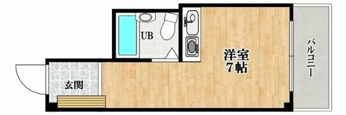 ウィズテリア蔵之内【302号室】の間取り