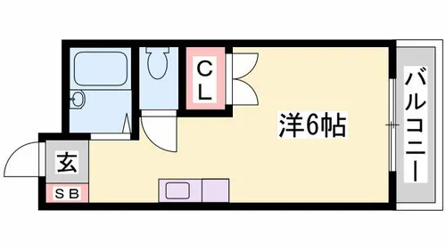 サンドミトリー【202号室】の間取り