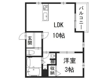CANVAS KATSURA【1階】の間取り