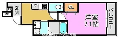 フジパレス長田ノース【3階】の間取り