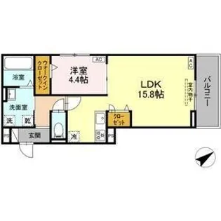ルヴィータ川名【3階】の間取り