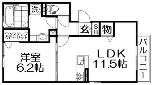 ミラブーカ【2階】の間取り