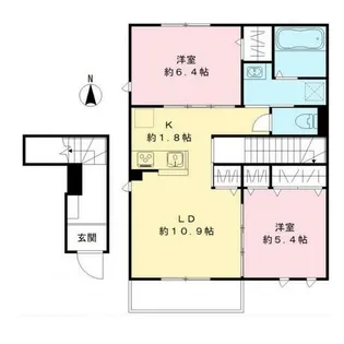 エーツーハウス【2階】の間取り
