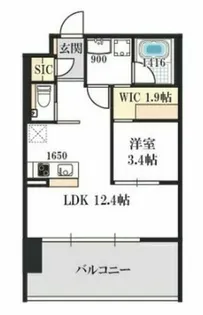 ベネチア天満橋【13階】の間取り