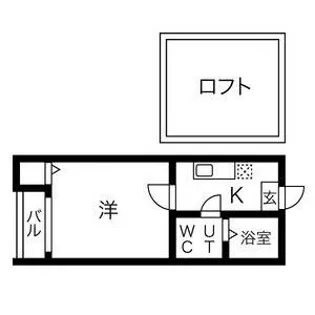 寿キャッスル栄生【202号室】の間取り