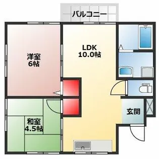 新緑のショコラティエ【2階】の間取り