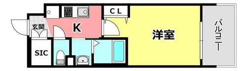 Luxe正雀駅前【105号室】の間取り
