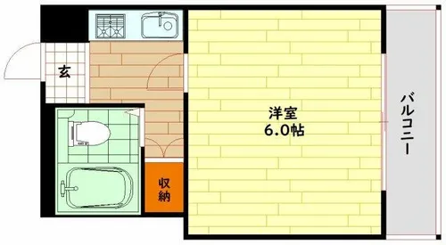 ヒューマンビレッジ【4階】の間取り