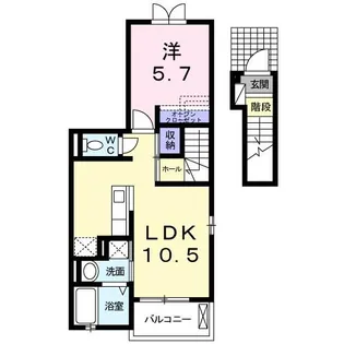 グラース【2階】の間取り