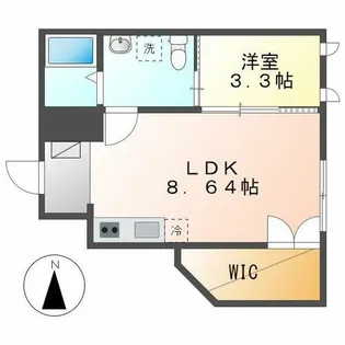レイユール(Rayures)【1階】の間取り