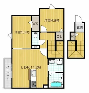 Prendre Takeharu【2階】の間取り