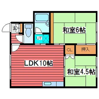 コーポ岡田【202号室】の間取り