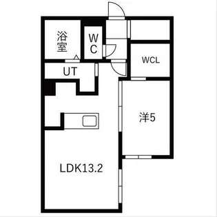Pine hills北23条【3階】の間取り