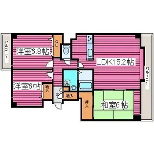 パークマンション47【8階】の間取り