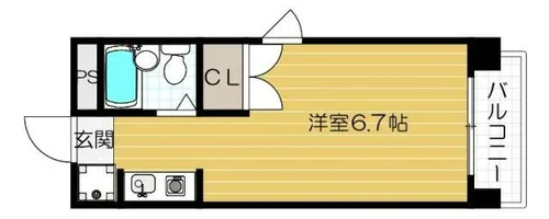 エスプライム新大阪Ⅱ【3階】の間取り