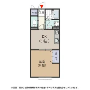 アルカディア楠根【2階】の間取り