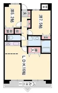 サニーガーデン【2階】の間取り