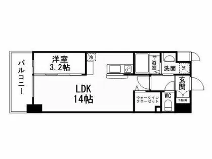 Grand Chariot三萩野【1008号室】の間取り