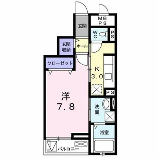 クリアネス コート【3階】の間取り