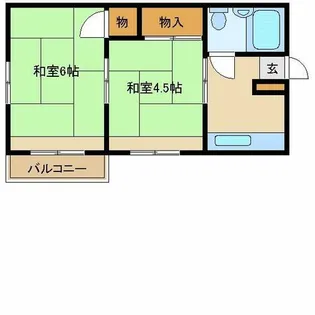 メゾンドソレイユ【2階】の間取り