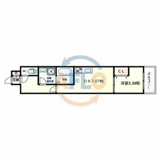 Alivis新町【5階】の間取り