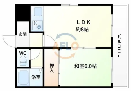 COSMO蓮井【6階】の間取り
