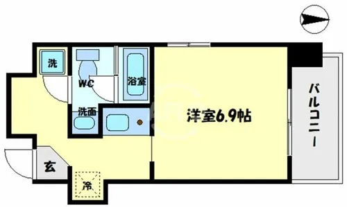 Casa Y Nanba【4階】の間取り