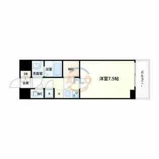 スペーシア江坂広芝町【9階】の間取り