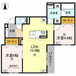 Clashist加美東【2階】の間取り