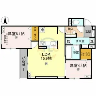 Clashist加美東【2階】の間取り