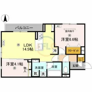 Clashist加美東【3階】の間取り